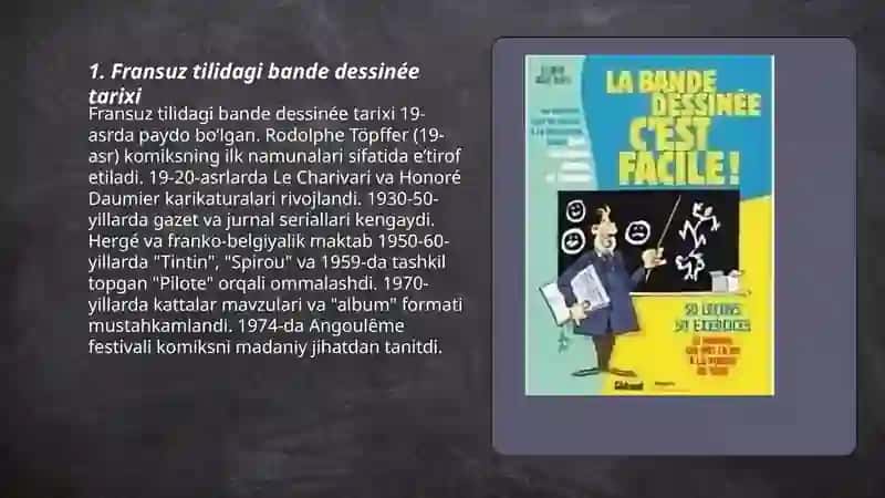 Fransuz tilidagi bande dessinée tarixi 3