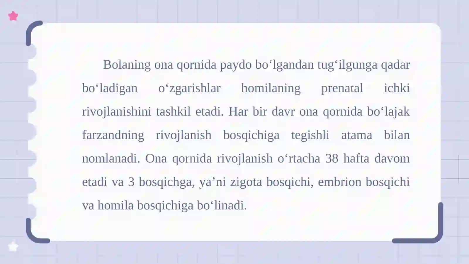 Ontogenez ilk bosqichlarida insonning psixik  rivojlanishiga xos xususiyatlari..11 3