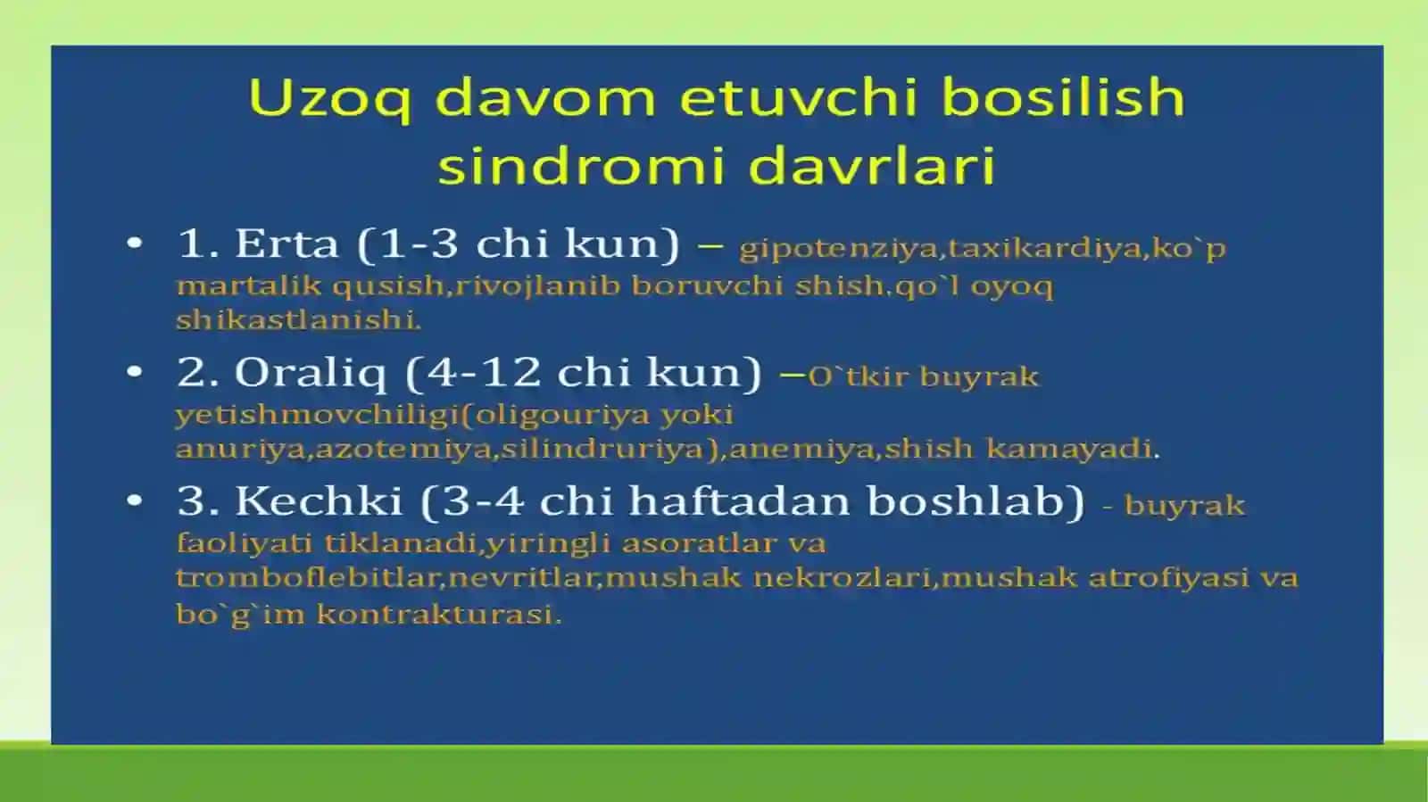 Uzoq bosilish sindromi 3