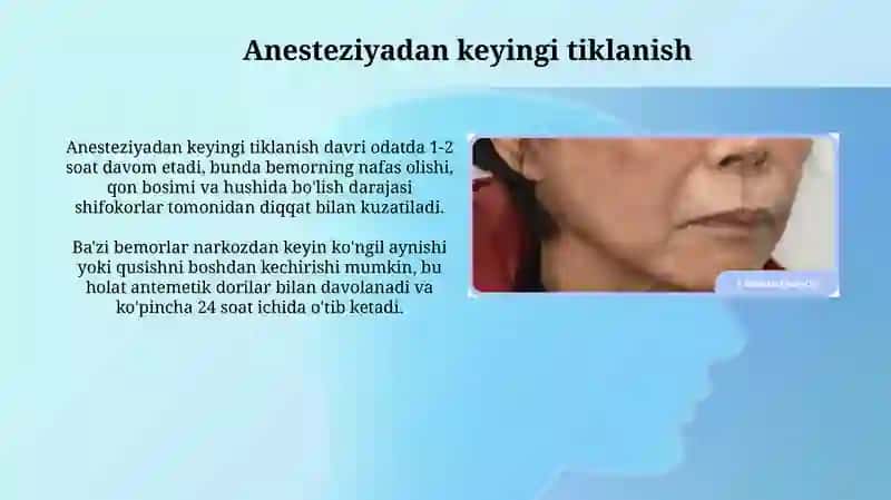 Operatsiyadan keyingi davrning o'ziga xos xususiyatlari 3