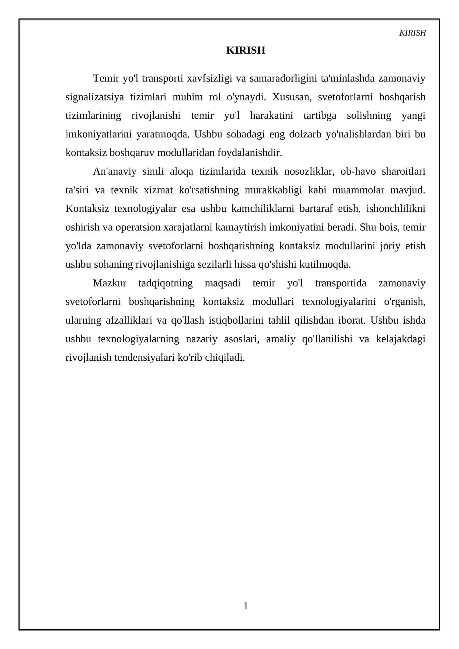 Zamonaviy svetoforlarni boshqarishning kontaksiz modullari temir yo'lda 3