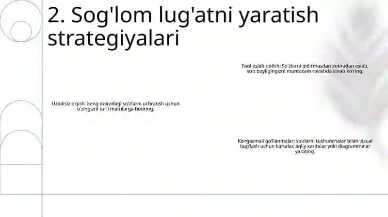 Lug'At Tayyorlash 3