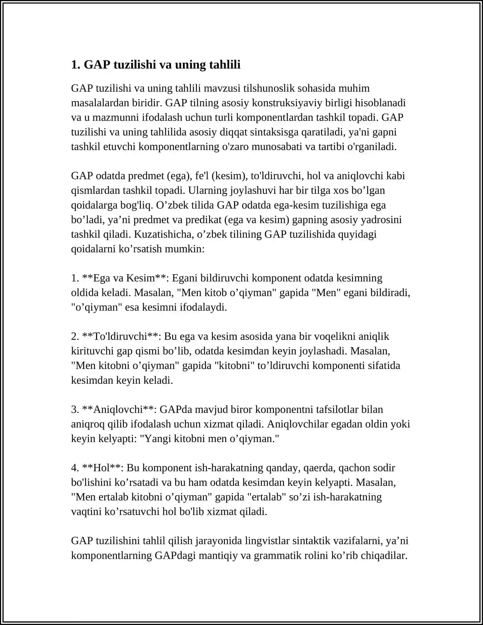 GAP USTIDA ISHLASHGA OID MUSTAQIL ISHLAR 3
