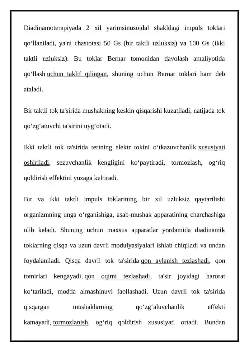Diadinamik toklar 3