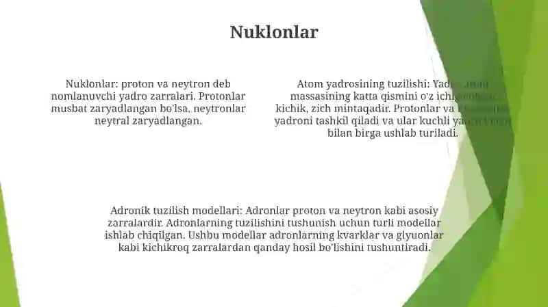 Atom Yadrosining Tarkibi Va Yadroning Tuzilish Modellari 3