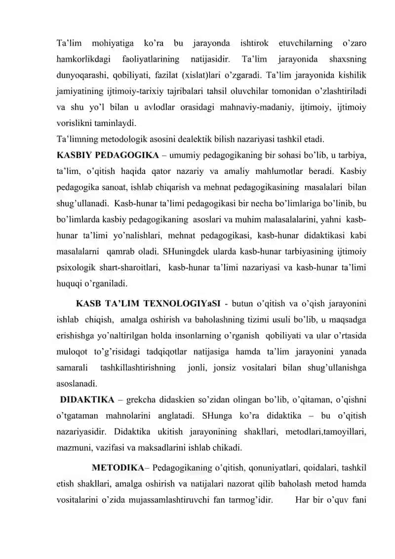 Ta'limga bo'lgan extiyojlar 3