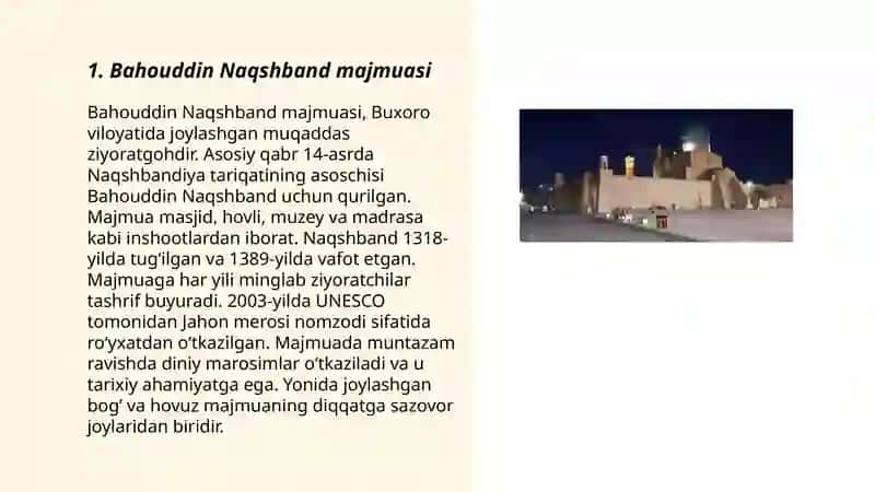 Men yashayotgan hududdagi muqaddas qadamjolar: Buxorodagi Yetti ziyoratgoh 3