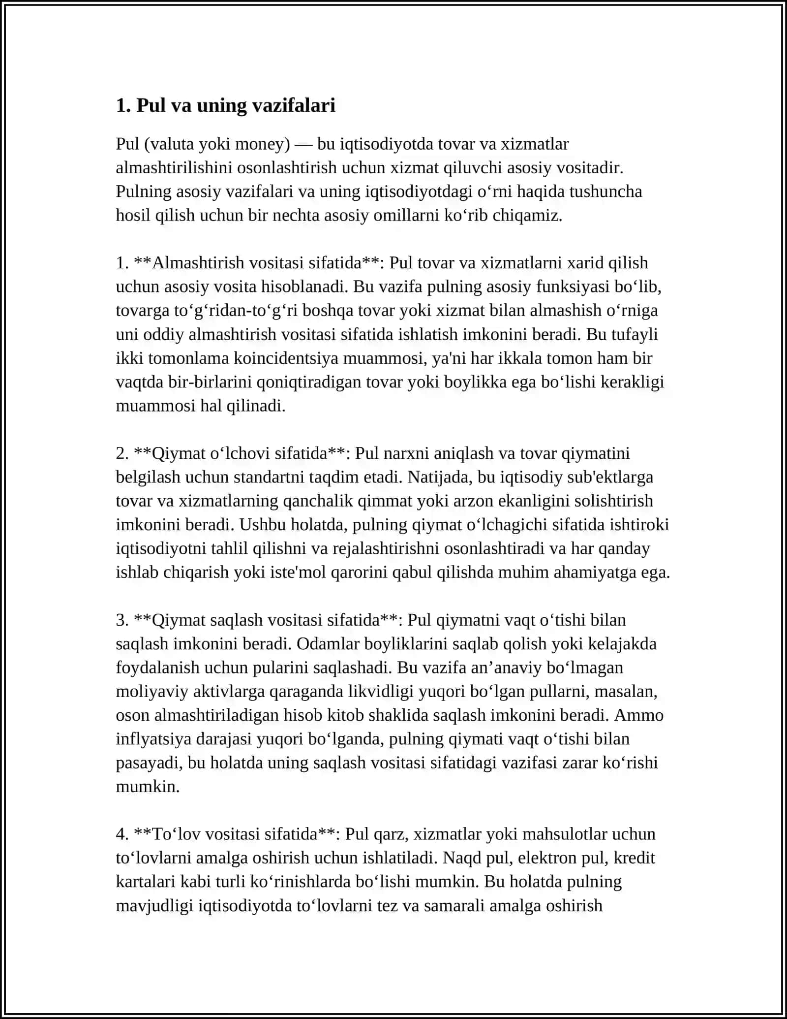 BOSHLANG'ICH SINF O'QUVCHILARDA IQTISODIY SAVODXONLIK TUSHUNCHALARI SHAKLLANTIRISH 3