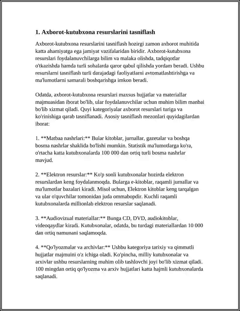 AXBOROTKUTUBXONA RESURSLARIGA BIBLIOGRAFIK TAVSIF TUZISH 3