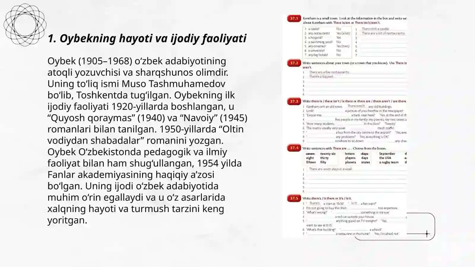 Adabiyotdan sinfdan tashqari mashg’ulotlarni tashkil etish va o’tkazish metodikasi (Oybek ijodi misolida) 3