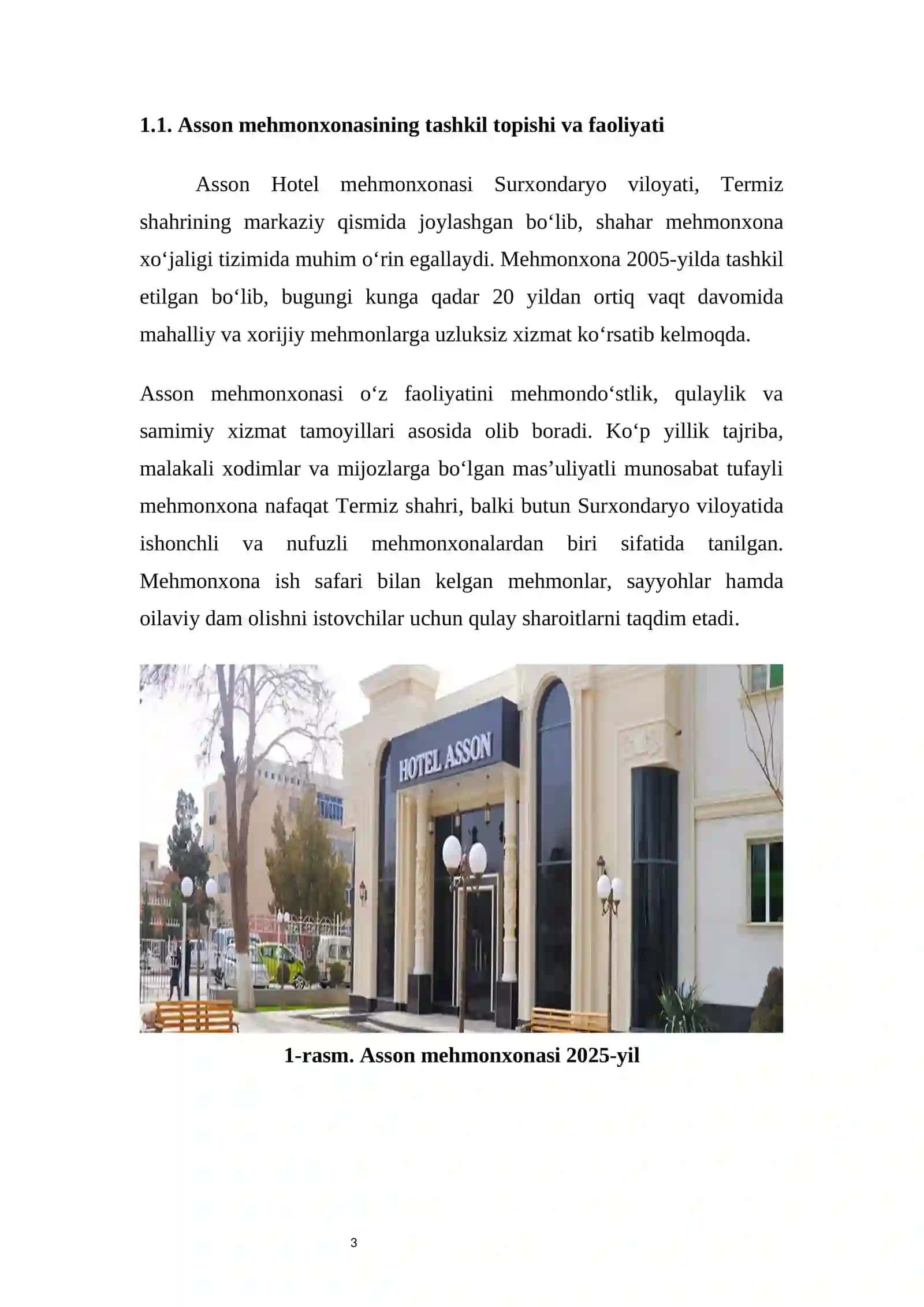 ASSON MEHMONXONASI FAOLIYATI 3