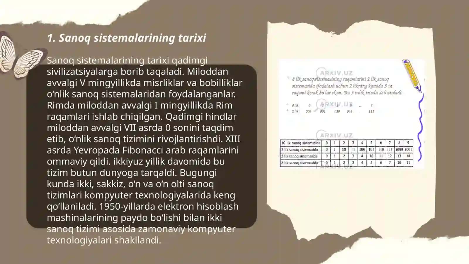 Sanoq sistemalarining tarixi 3