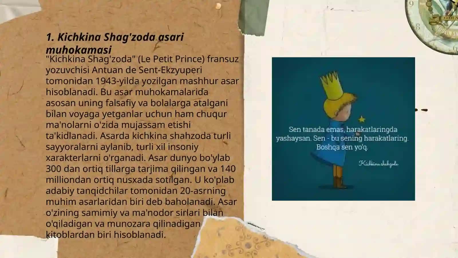 Kichkina Shag'zoda asari muhokamasi 3