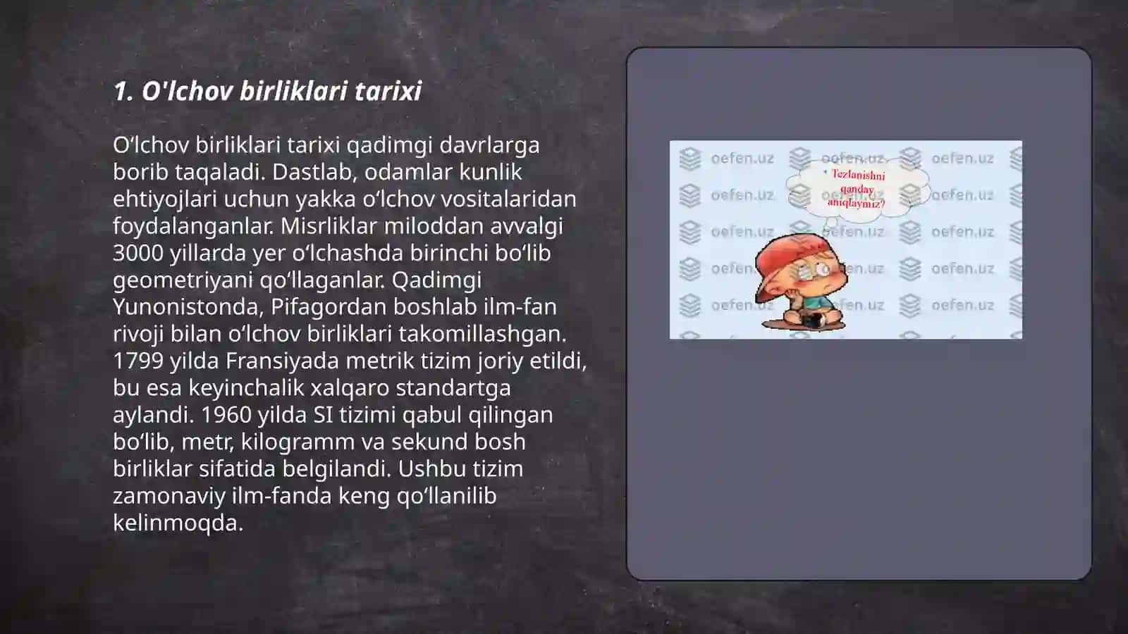 O'lchov birliklari tarixi 3
