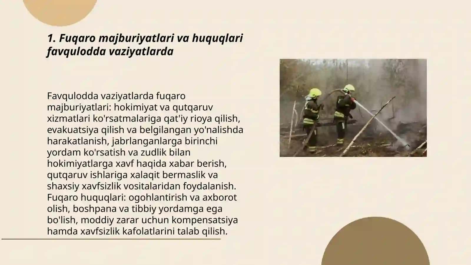 Favqulodda vaziyatlarda fuqaro muhofazasining vazifalari 3