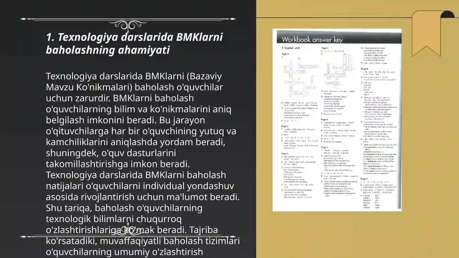 Texnologiya darslarida BMKlarni baholashning ahamiyati 3