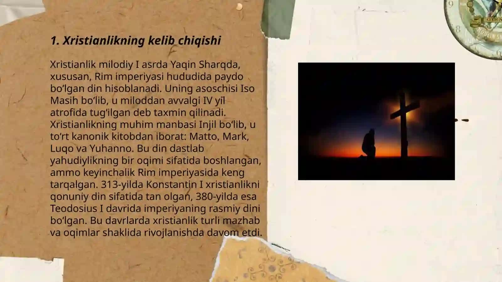 Xristianlik dinining asosiy yo'nalishlari 3