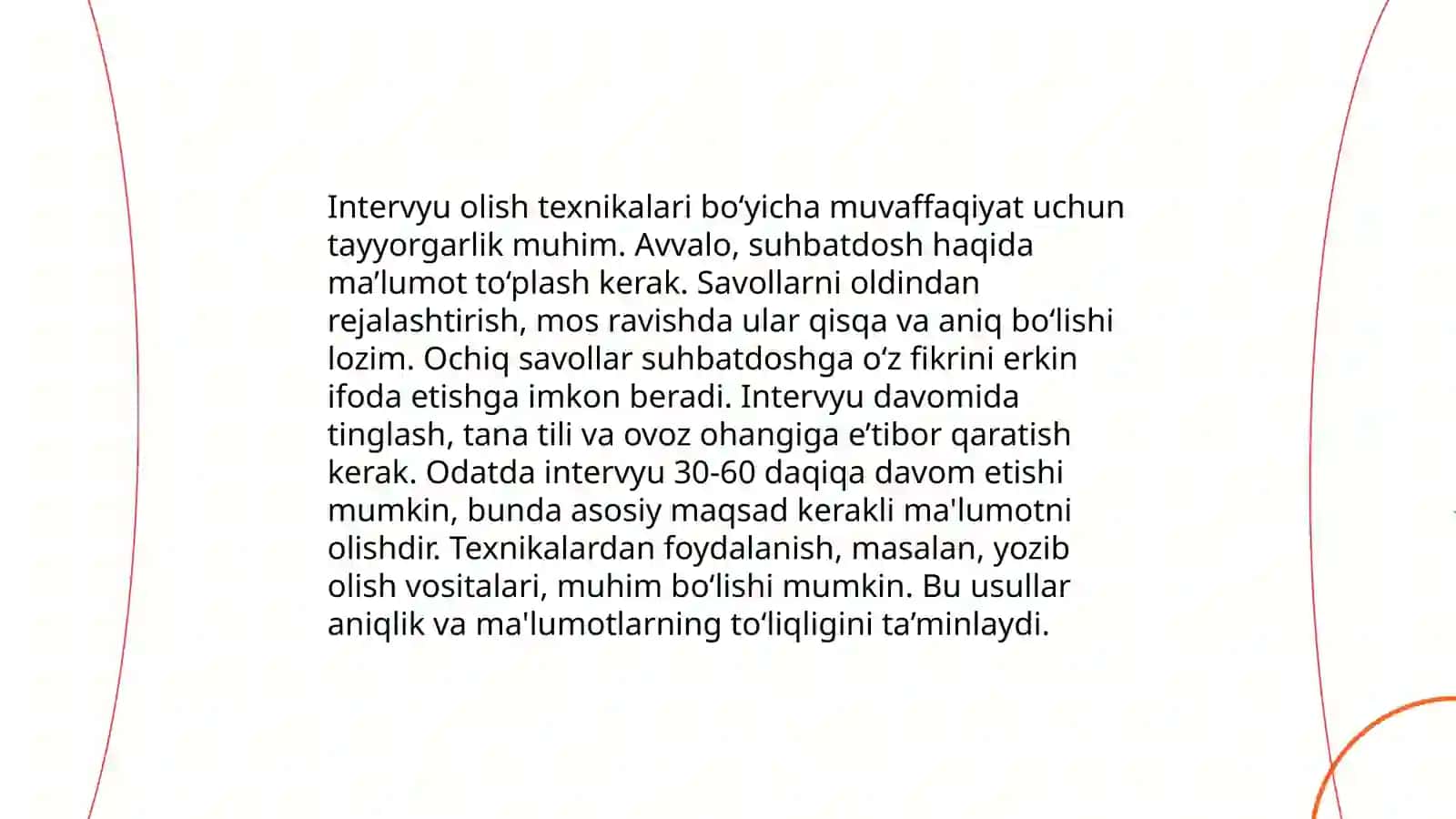 Intervyu va Reportyorlik haqida 3