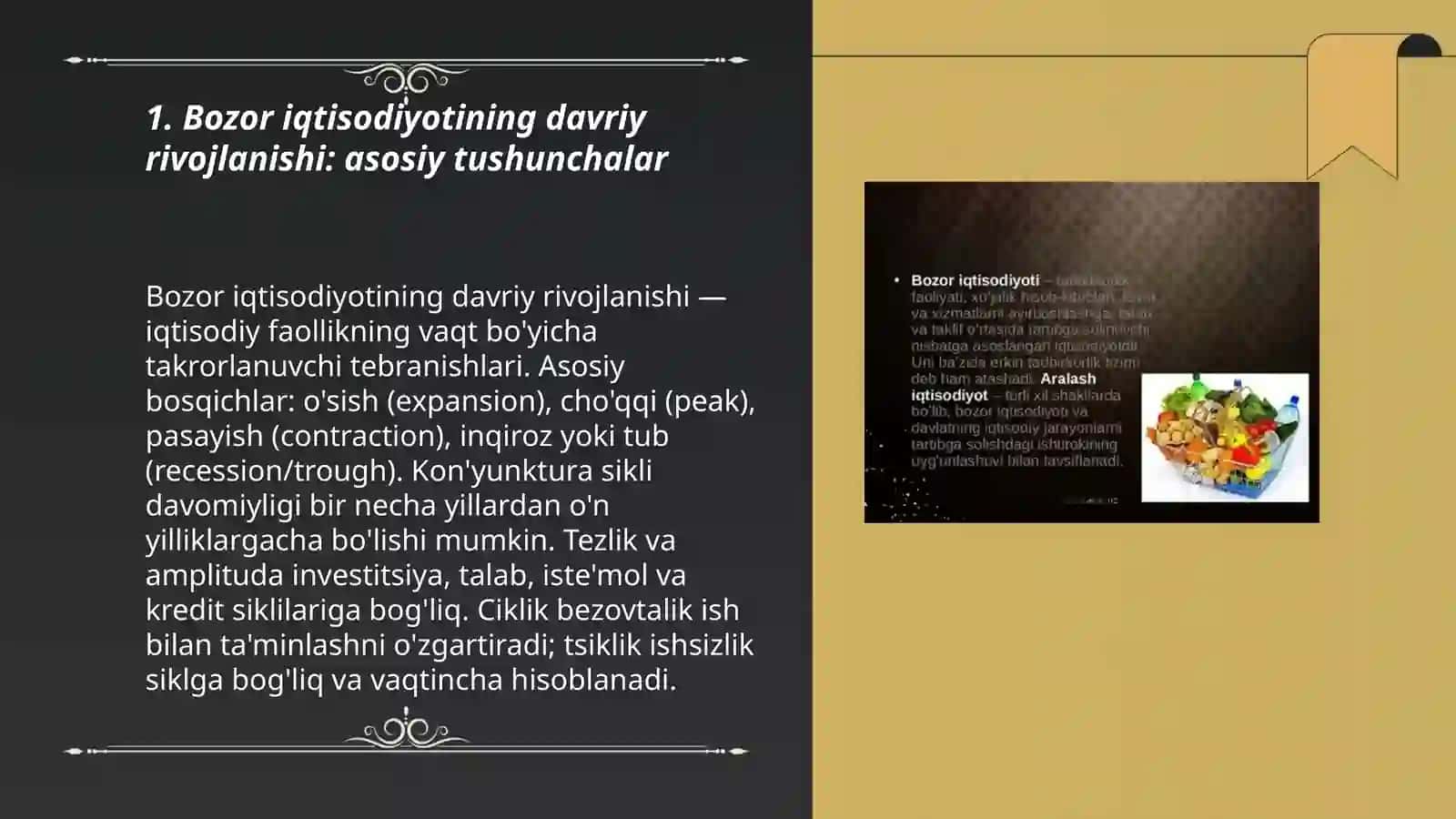 Bozor iqtisodiyotini davriy rivojlanishi. Ishsizlik 3