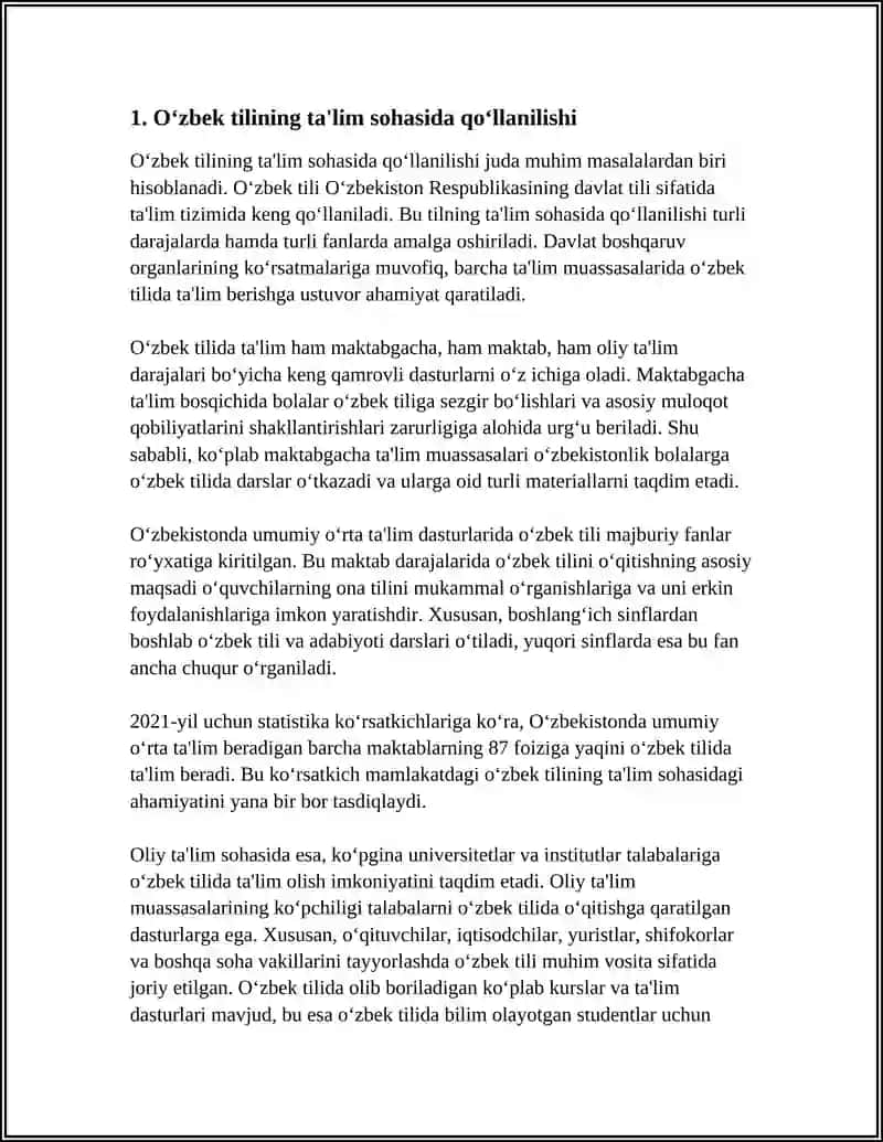 Oʻzbek Tilining Sohada Qoʻllanishi 3
