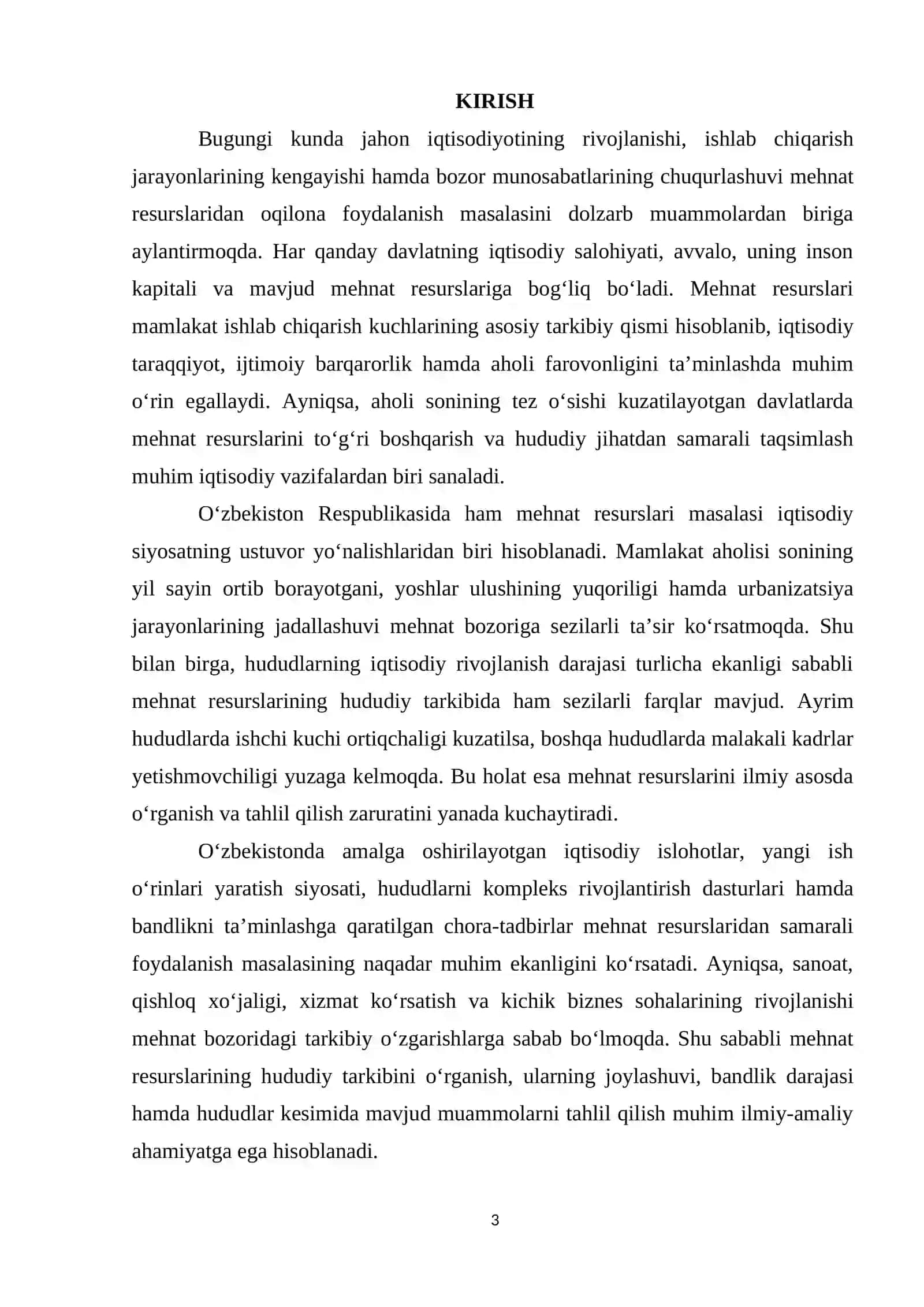O‘zbekistonda Mehnat resurslari va ularnni hududiy tarkibi 3