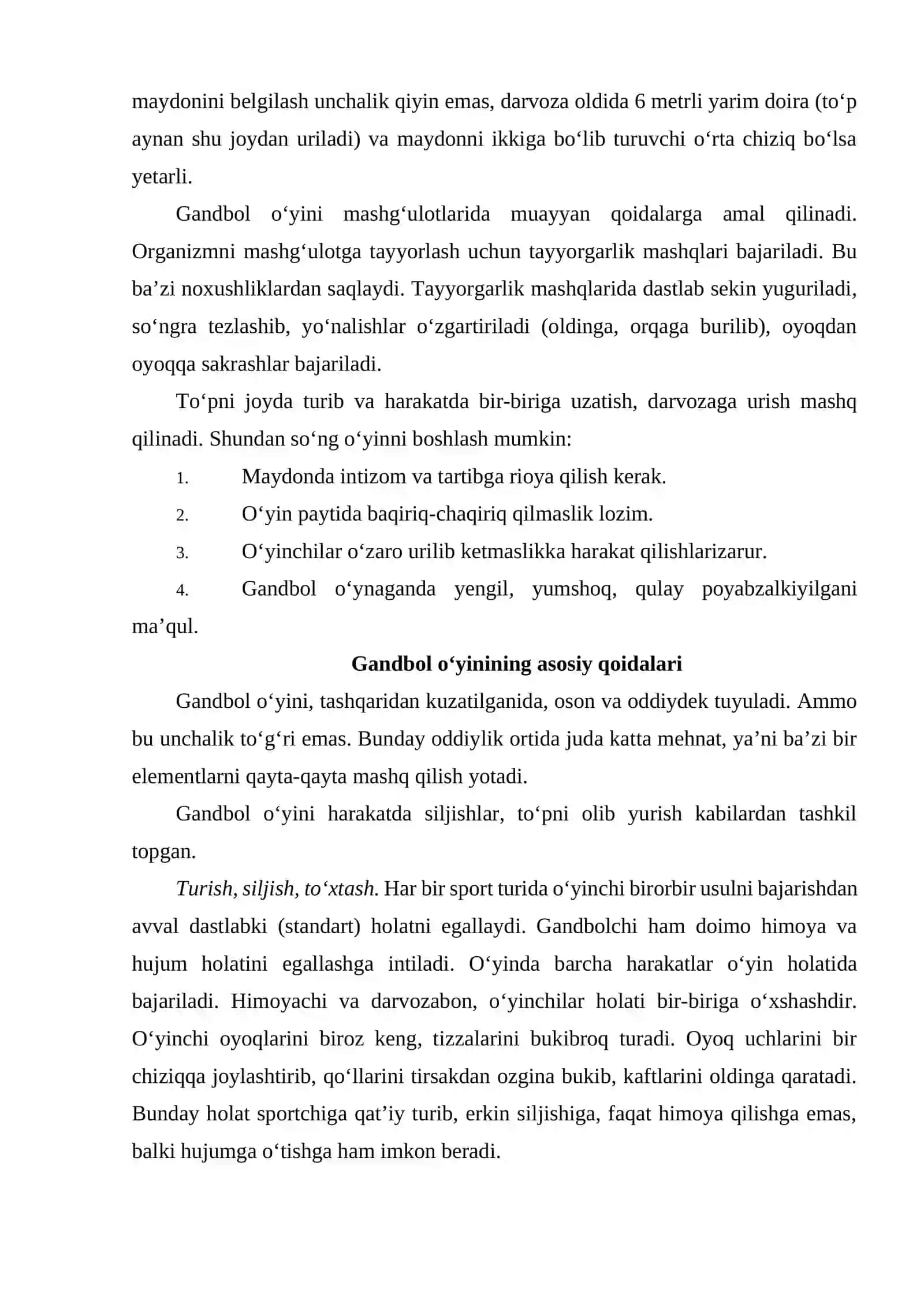 Gandbol (qo‘l to‘pi) 3