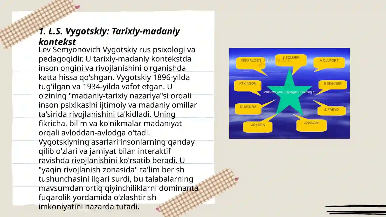 L.S.Vigotiskiy ta’limoti psixologik yondoshuvlari 3