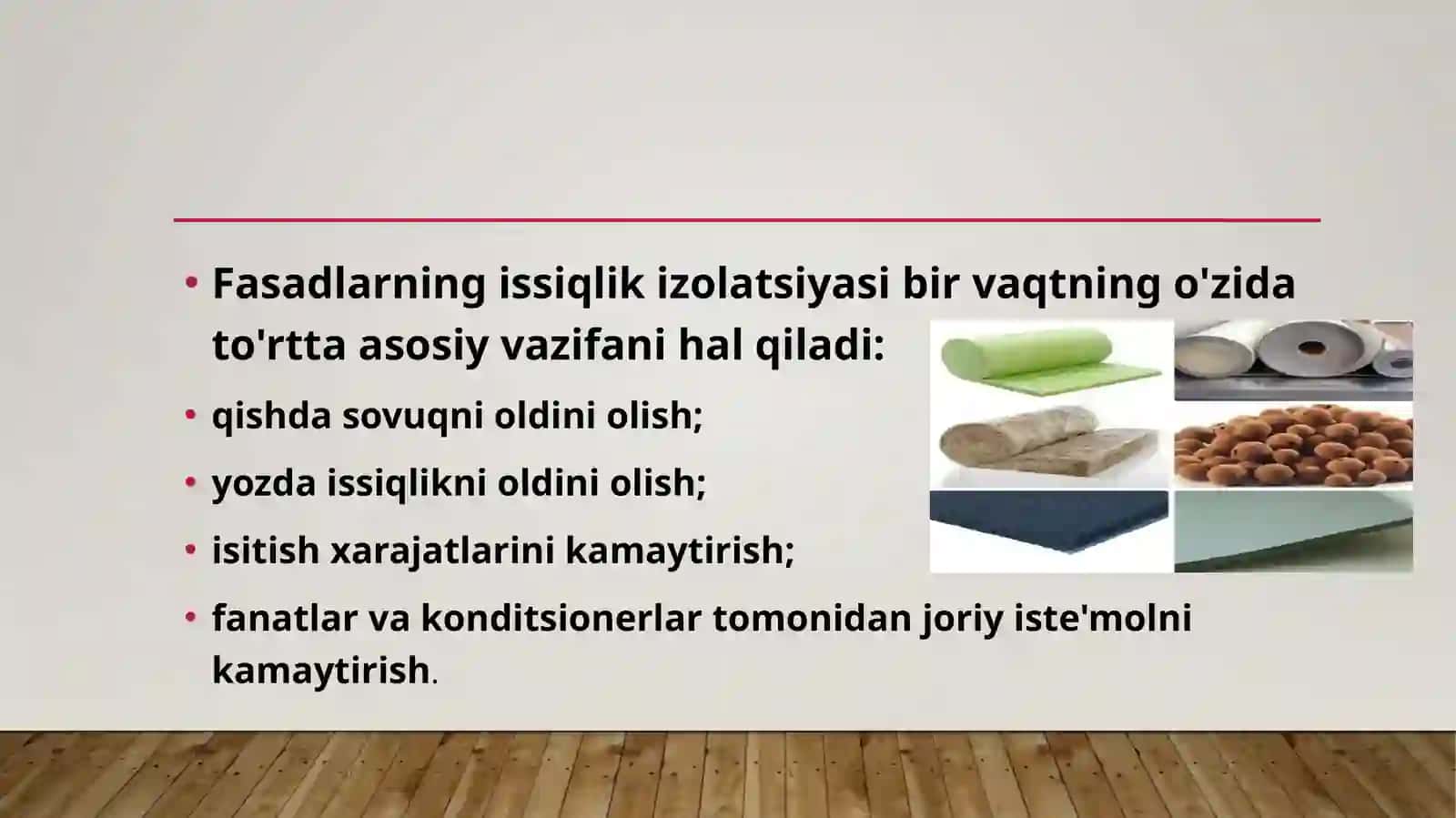 Pardozlash va issiqlik izolyatsiyasi materiallarini ishlab chiqarish 3