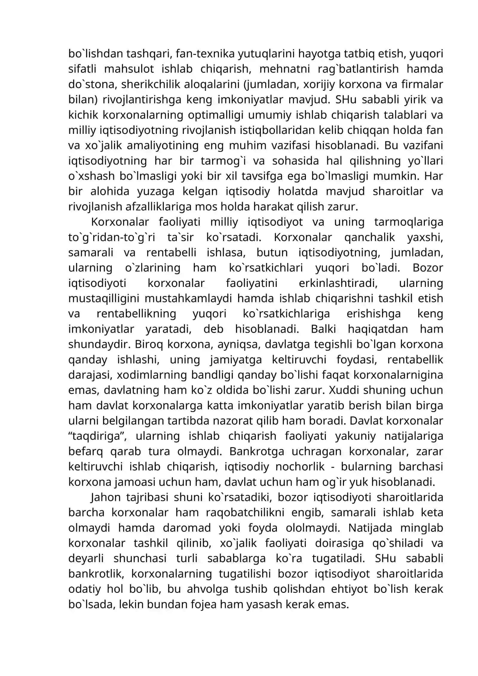 SANOAT KORXONALARI VA ULARNING IQTISODIYOTNI MODERNIZASIYA QILISHDAGI AHAMIYATI VA ROLI 3
