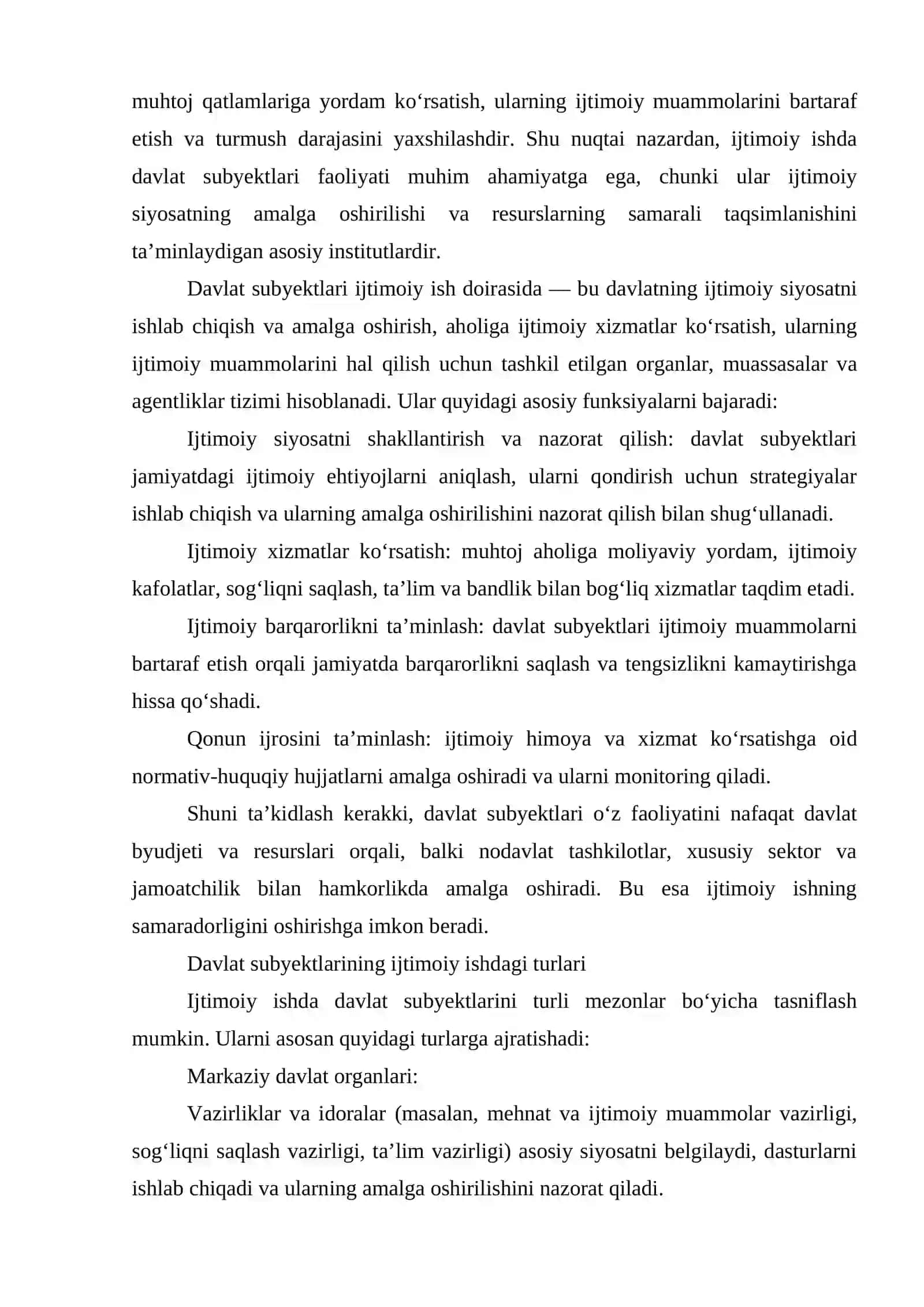 Ijtimoiy ishning davlat subyektlarining faoliyatini xorij modellari 3