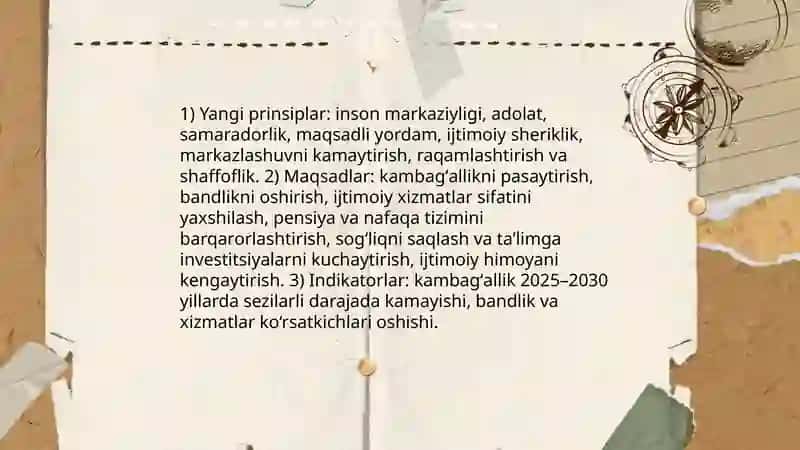 Oʻzbekistonda ijtimoiy sohada amalga oshirilayotgan islohotlar mazmun va mohiyati 3