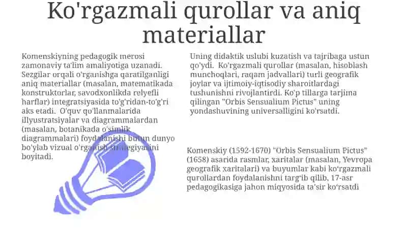 Yan Amos Komenskiyning pedagogik qarashlari 3