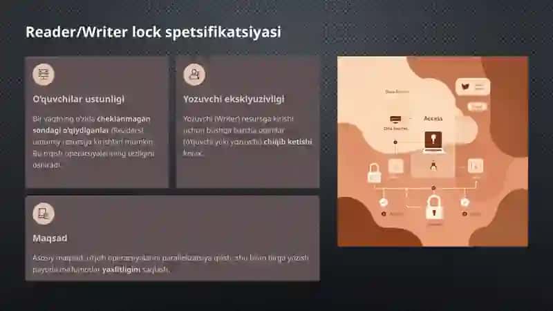 Shartli kutish va shart o‘zgaruvchilari: Reader/Writer lock va uning murakkabliklari 3