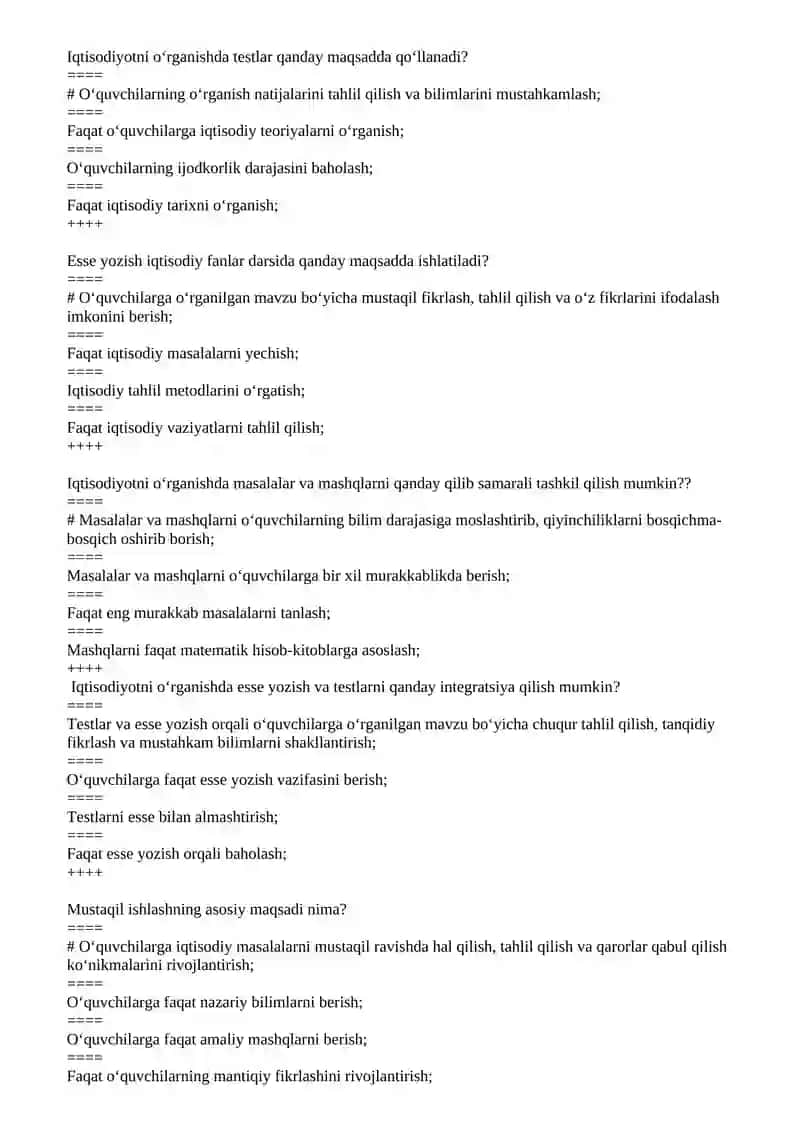 Iqtisodiy bilim asoslarini o‘qitish metodikasi 3