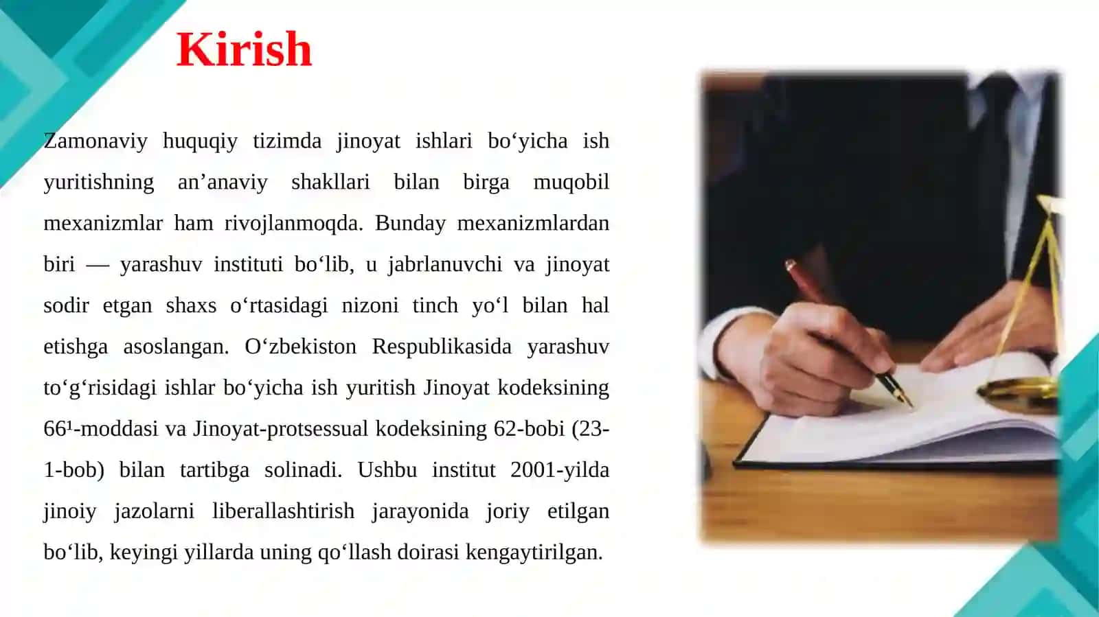 Yarashuv to’g’risidagi ishlar bo’yicha ish yuritish 3
