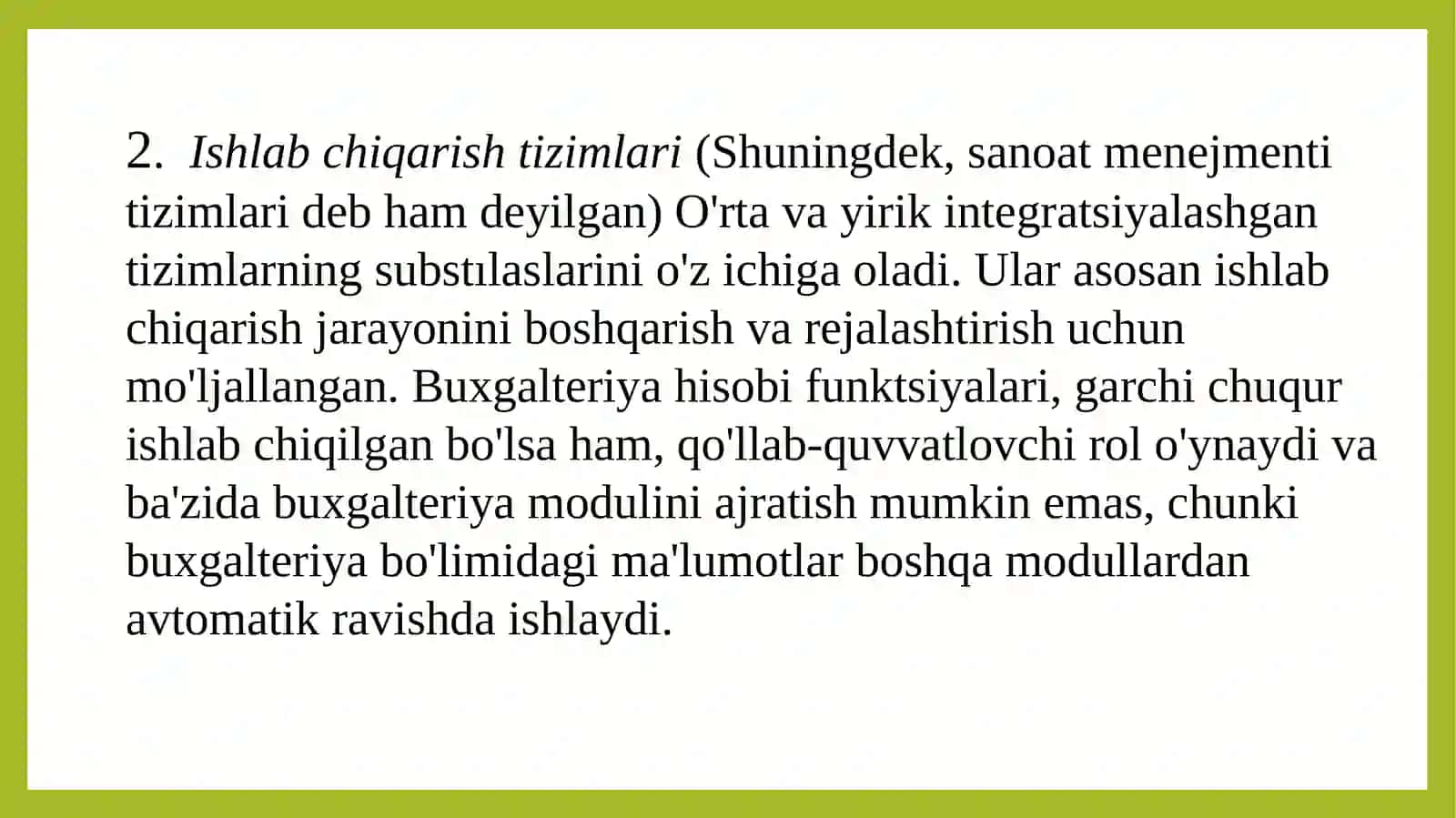 Korporativ axborot tizimlari 3