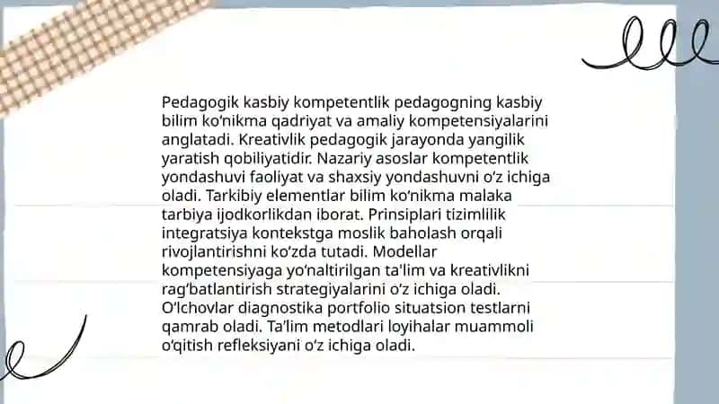 Pedagogik kasbiy kompetentlik va kreativlik 3