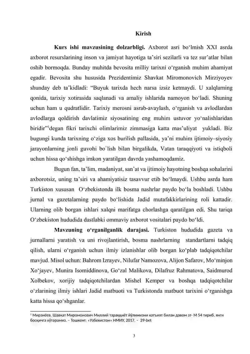 XX ASR TARIXINI YORITUVCHI MANBALAR TAVSIFI (GAZETA VA JURNALLAR MISOLIDA) 3