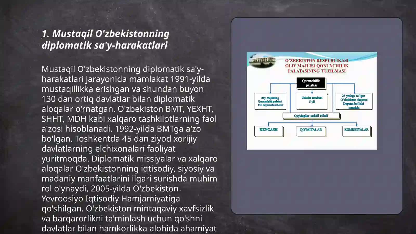 O'zbekistonning tinchliksevar tashqi siyosati Jahon ham jamiyatiga qo'shilishi 3