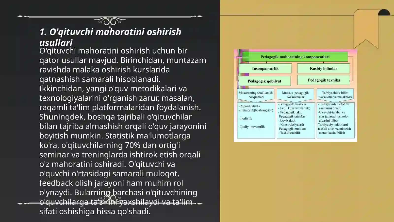 Pedagogik fikrlar taraqqiyotida òqituvchi mahorati masalalari 3