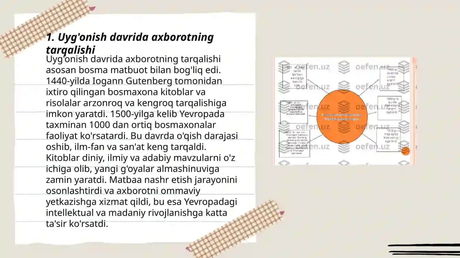 O'rta osiyo Sharq va G'arbning uyg'onish davrida axborot, malumotga bo'lgan munosabat 3