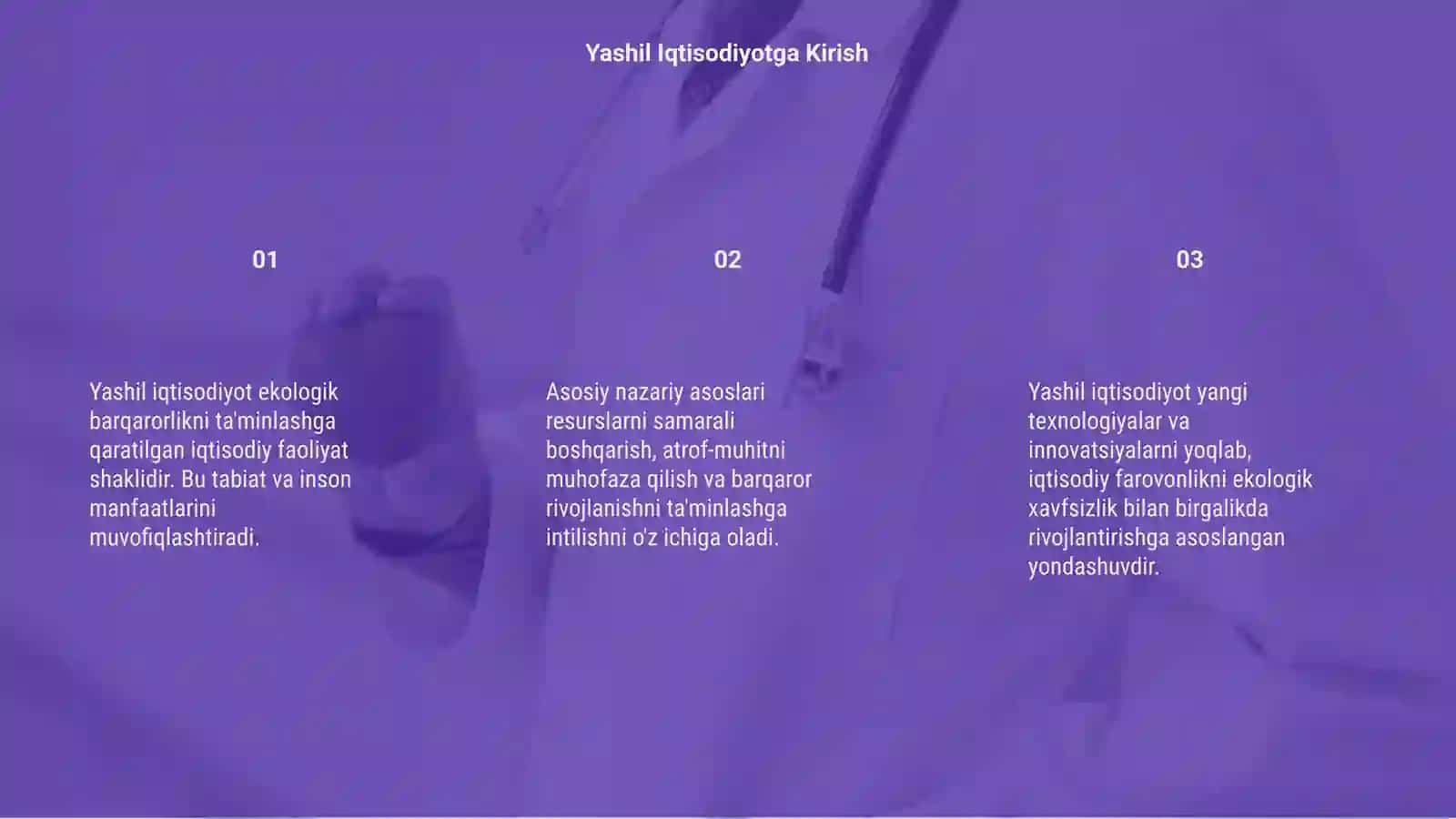 Yashil iqtisodiyotga kirish nazariy asoslari va tushunchalari 3