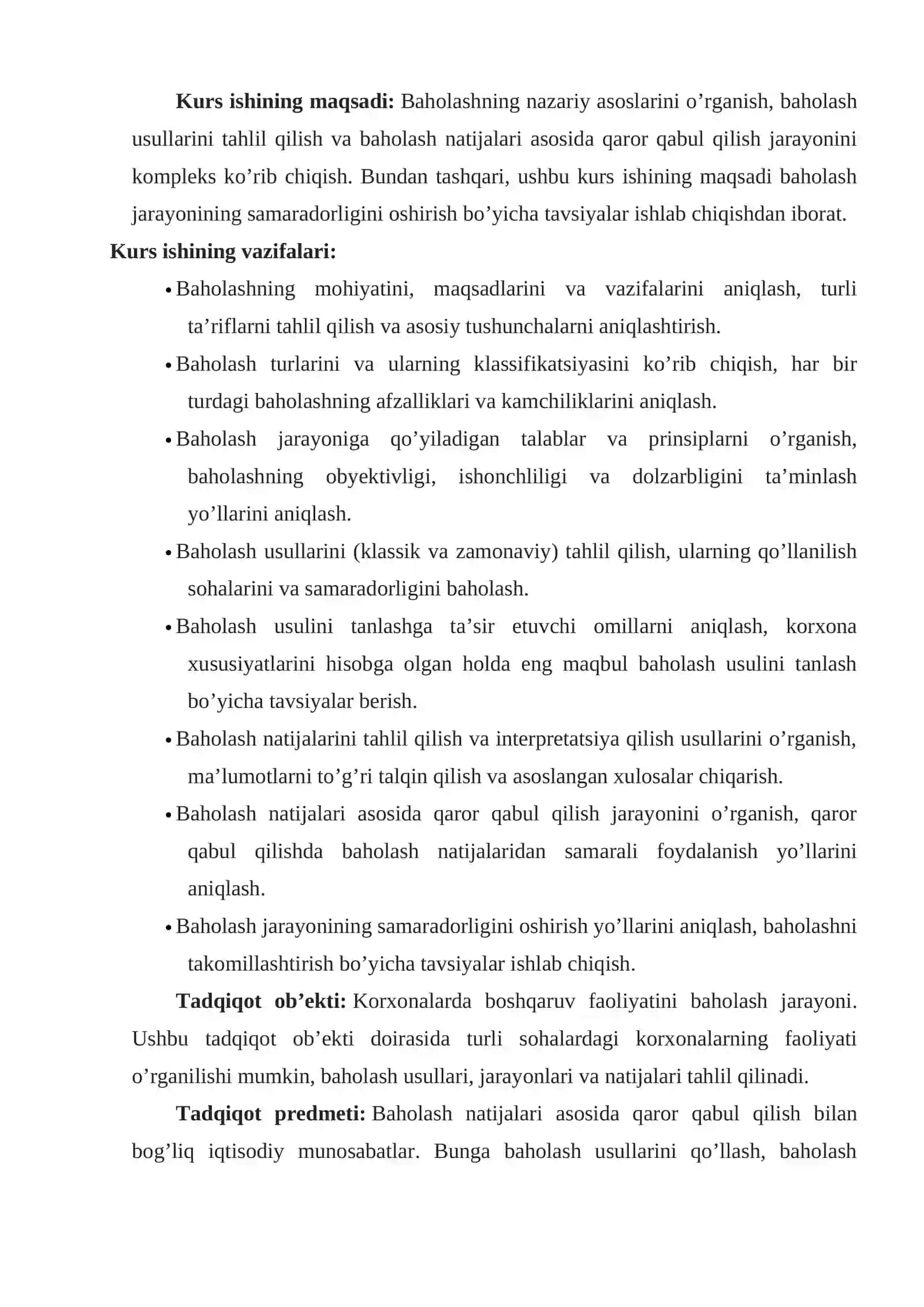 BAHOLAR BO‘YICHA QARORLAR QABUL QILISH 3