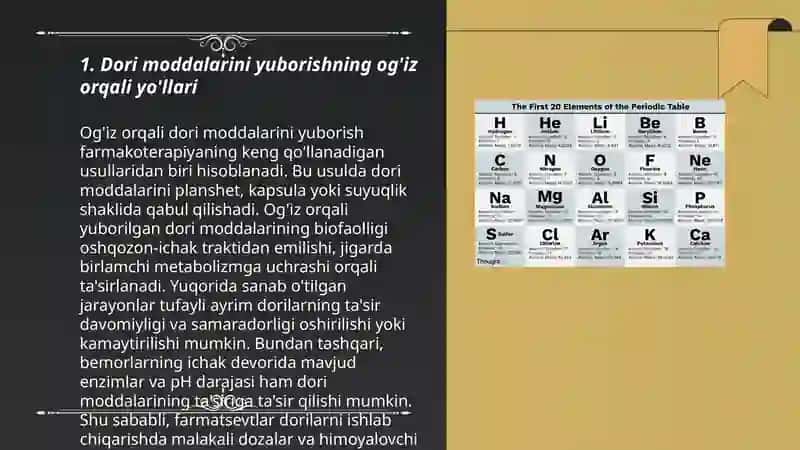 Dori moddalarini organizmga yuborish yo'llari Do‘zalar haqida tushuncha 3