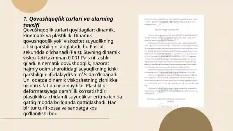 Suyuqliklarning qovushqoqligini o'lchash 3