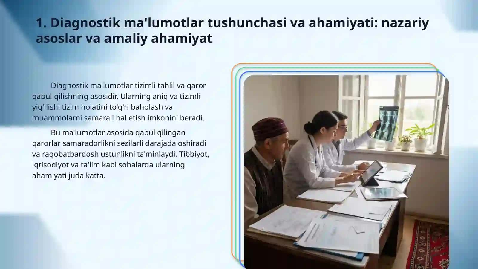 Diagnostik ma‘lumotlarni tayyorlash va qo‘llash metodikasi 3