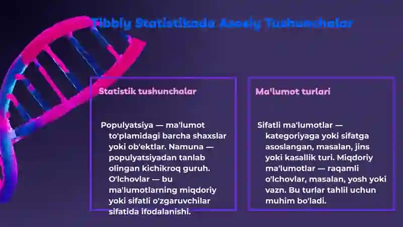 Tibbiy statistika: kompyuter texnologiyalari yordamida tahlil 3