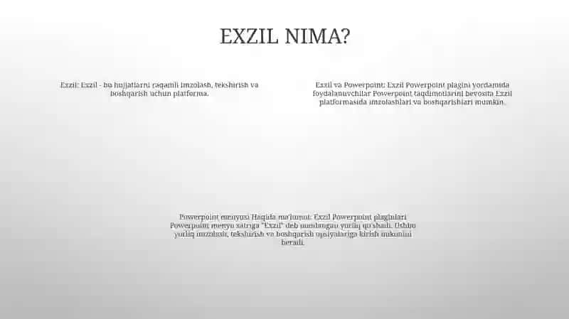 Exzil Va Powerpoint Menyu Haqida Malumot 3