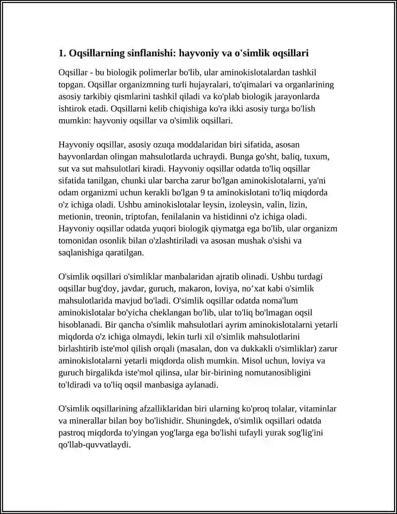 OQSILLARNING TURLARI VA OZIQ OVQAT MAHSULOTLARIDAGI MIQDORI 3