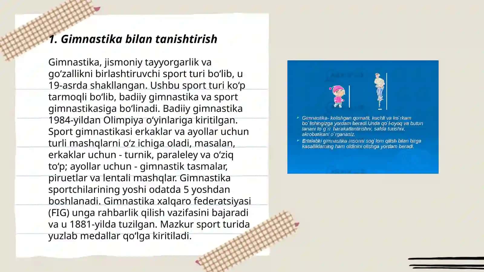 Gimnastika komplekslarini shakllantirish 3